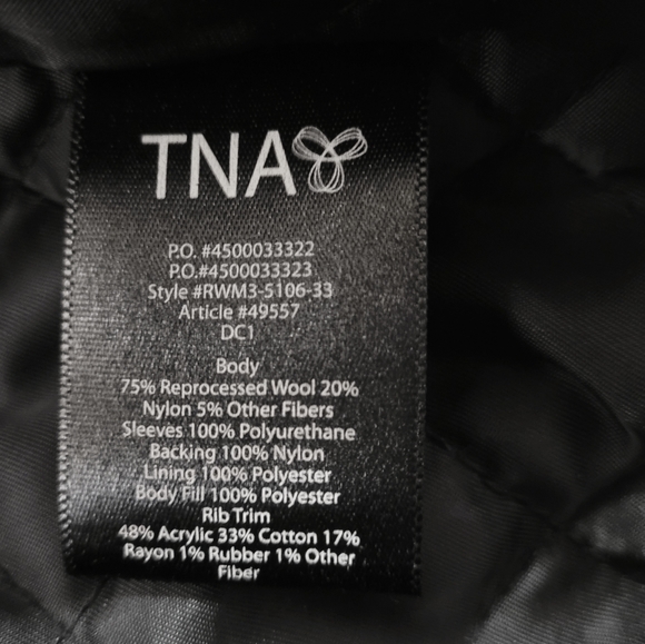 TNA Varsity Style Bomber Jacket XS - Picture 7 of 7